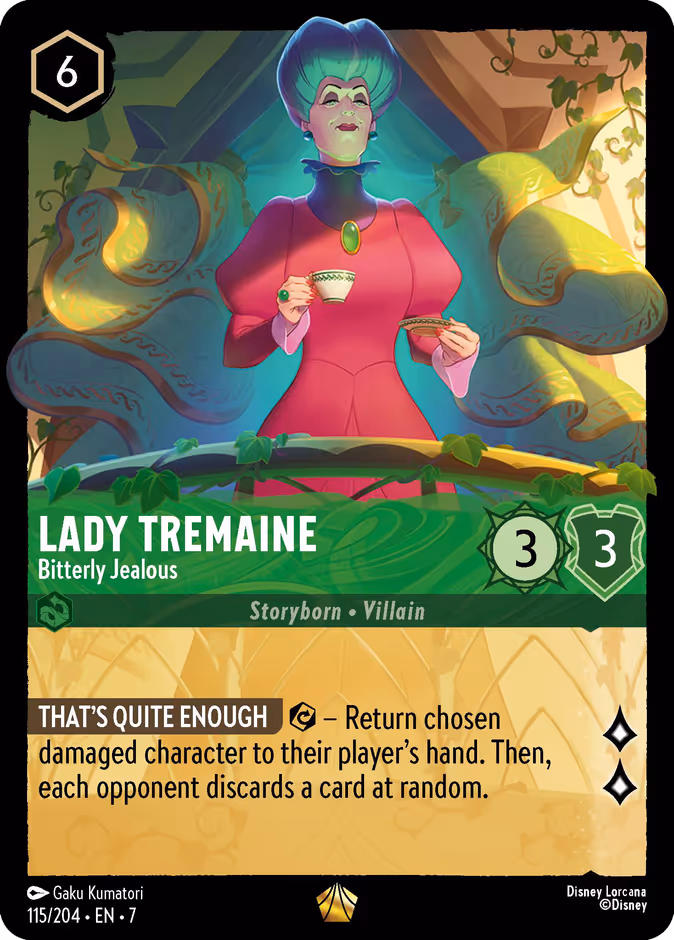 Lady Tremaine - Bitterly Jealous 7-115 Lorcana card