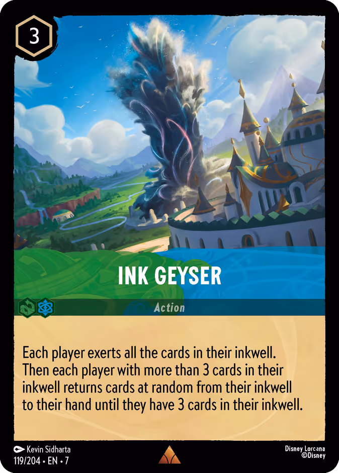 Ink Geyser 7-119 Lorcana card