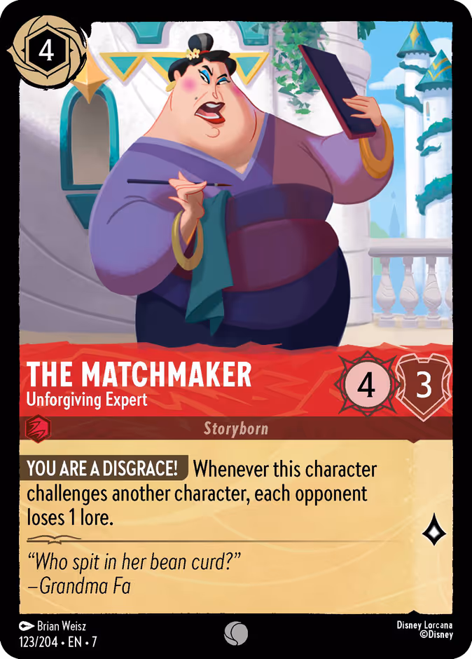 The Matchmaker - Unforgiving Expert 7-123 Lorcana card