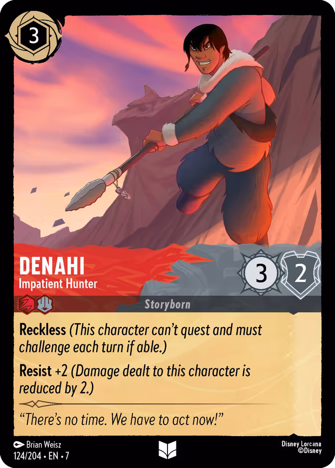 Denahi - Impatient Hunter 7-124 Lorcana card