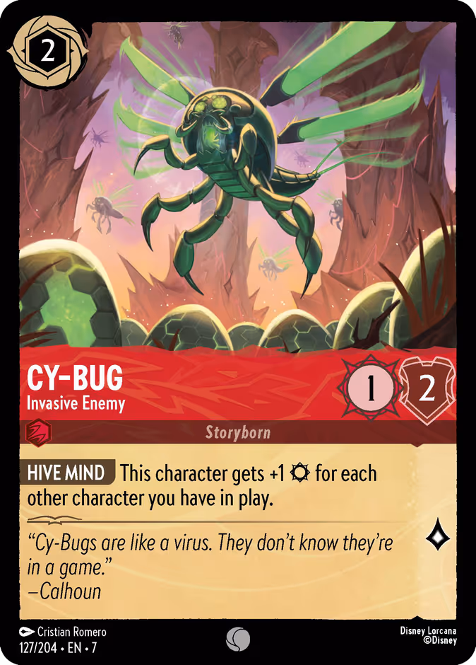 Cy-Bug - Invasive Enemy 7-127 Lorcana card