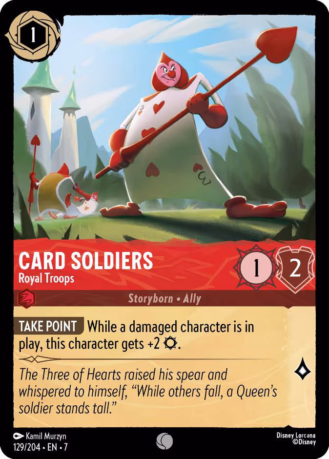 Card Soldiers - Royal Troops 7-129 Lorcana card