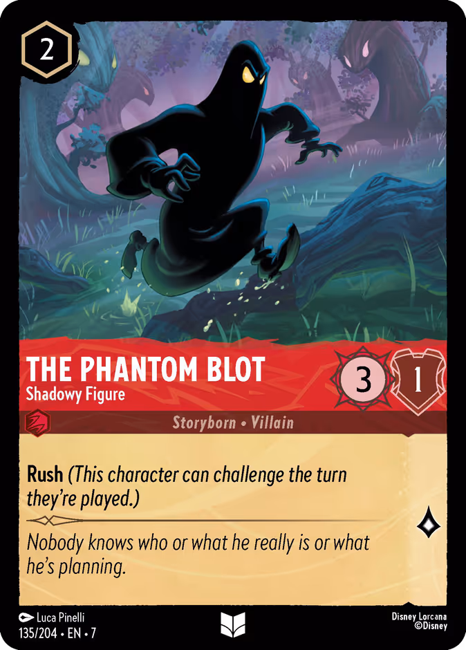 The Phantom Blot - Shadowy Figure 7-135 Lorcana card
