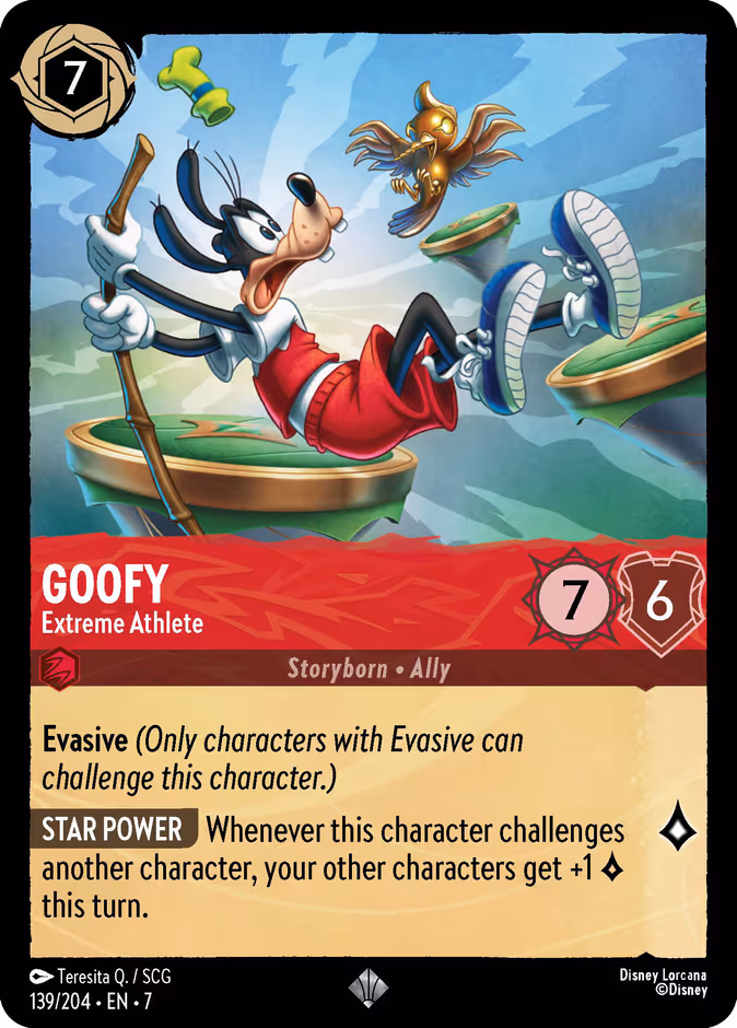 Goofy - Extreme Athlete 7-139 Lorcana card