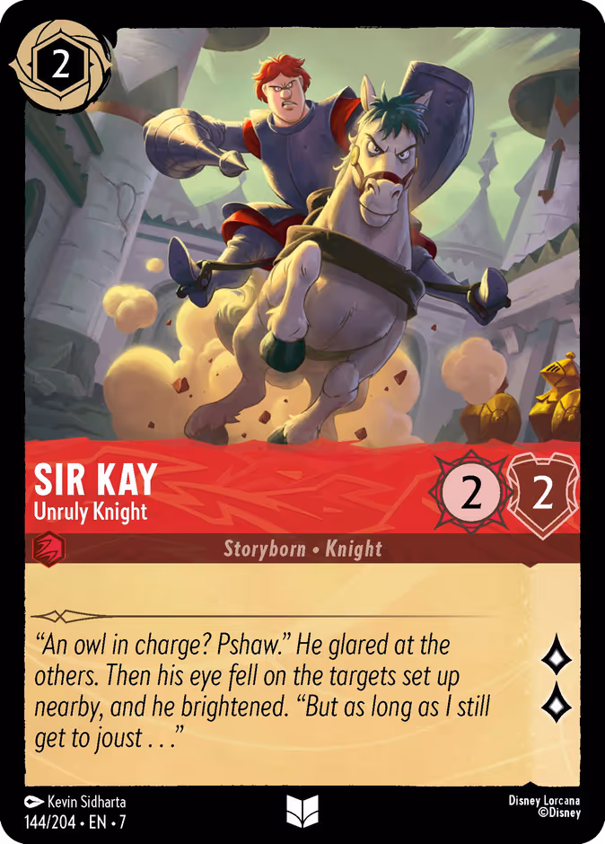 Sir Kay - Unruly Knight 7-144 Lorcana card