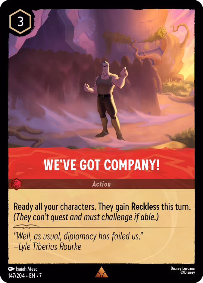 We've Got Company! 7-147 Lorcana card