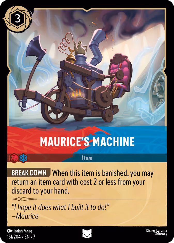 Maurice's Machine 7-151 Lorcana card