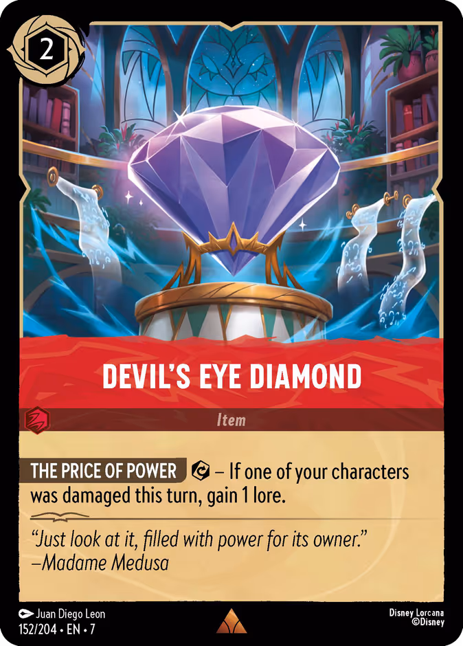 Devil's Eye Diamond 7-152 Lorcana card