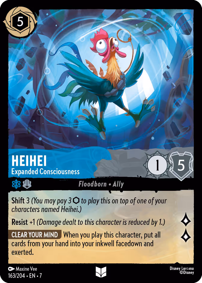 Heihei - Expanded Consciousness 7-163 Lorcana card
