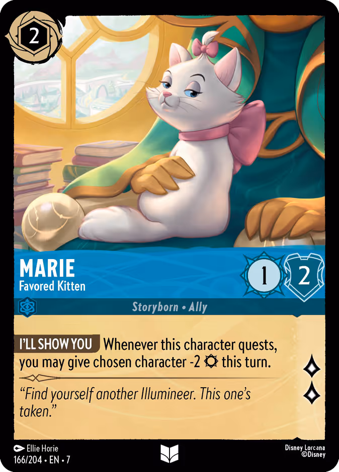 Marie - Favored Kitten 7-166 Lorcana card