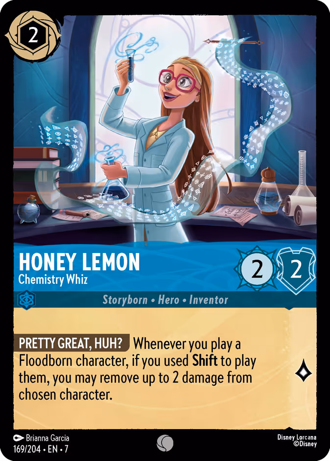 Honey Lemon - Chemistry Whiz 7-169 Lorcana card