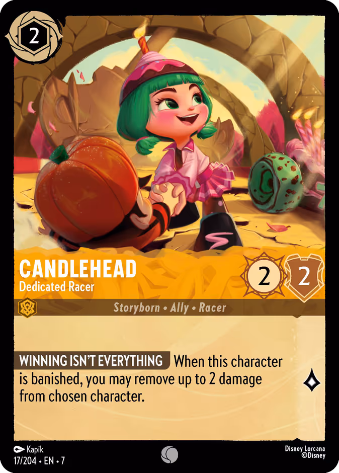 Candlehead - Dedicated Racer 7-17 Lorcana card