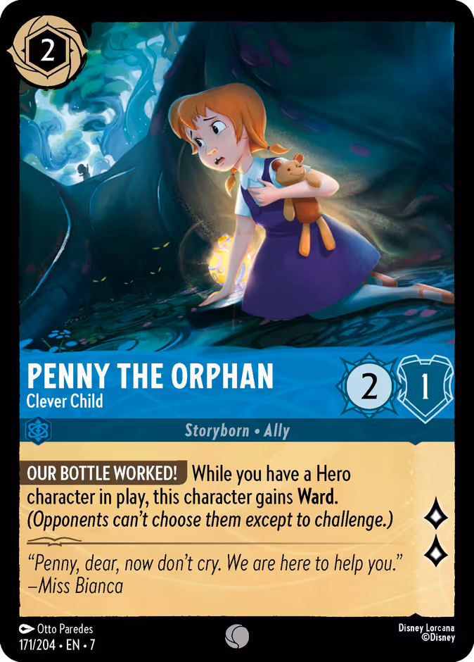 Penny the Orphan - Clever Child 7-171 Lorcana card