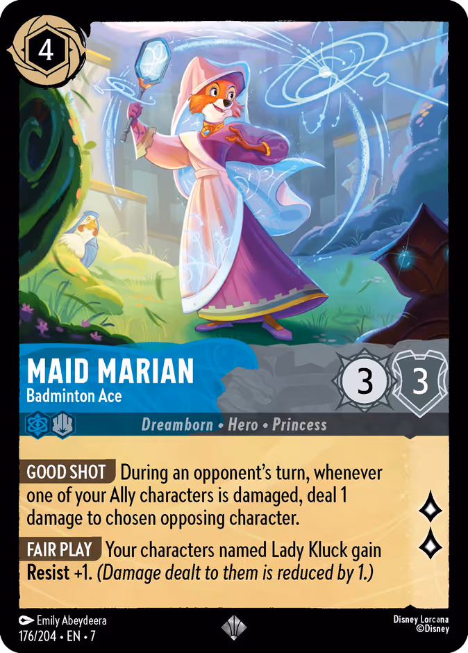 Maid Marian - Badminton Ace 7-176 Lorcana card