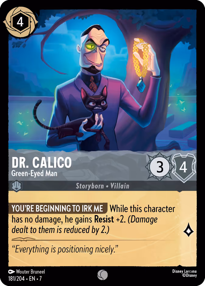 Dr. Calico - Green-Eyed Man 7-181 Lorcana card