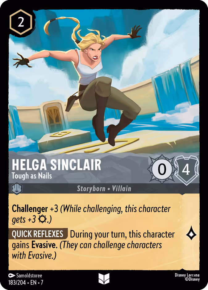 Helga Sinclair - Tough as Nails 7-183 Lorcana card