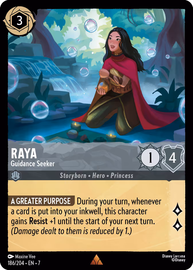 Raya - Guidance Seeker 7-186 Lorcana card