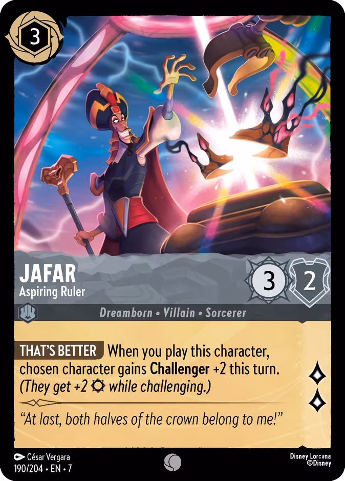 Jafar - Aspiring Ruler 7-190 Lorcana card