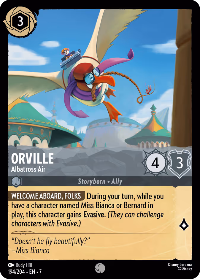 Orville - Albatross Air 7-194 Lorcana card