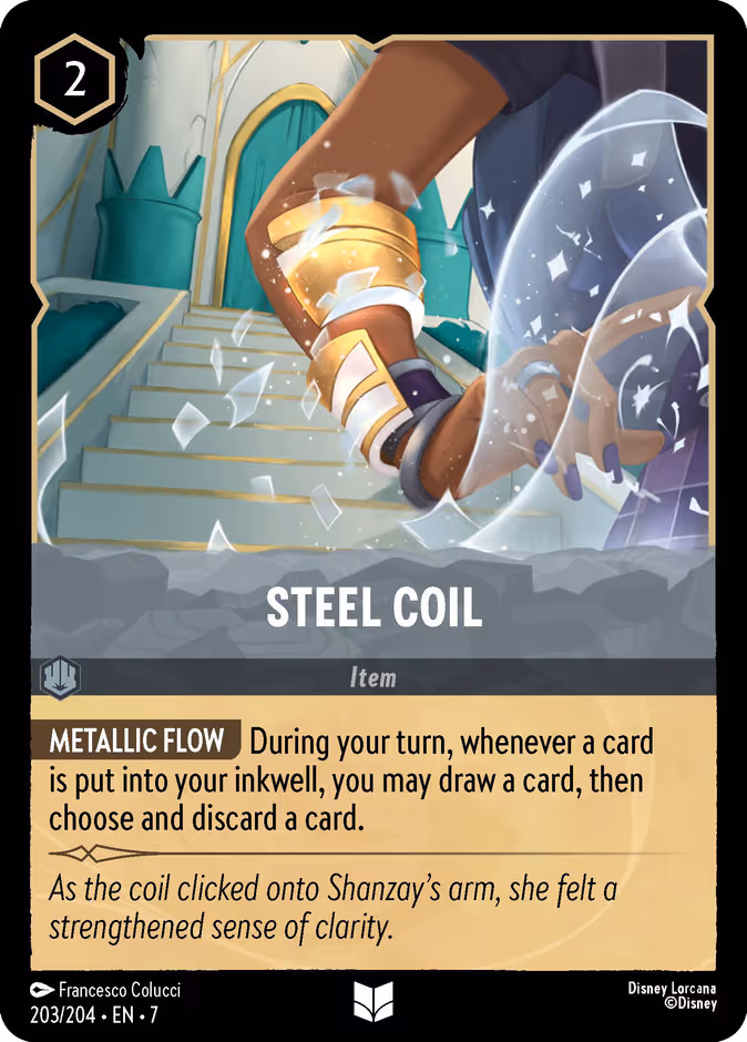 Steel Coil 7-203 Lorcana card