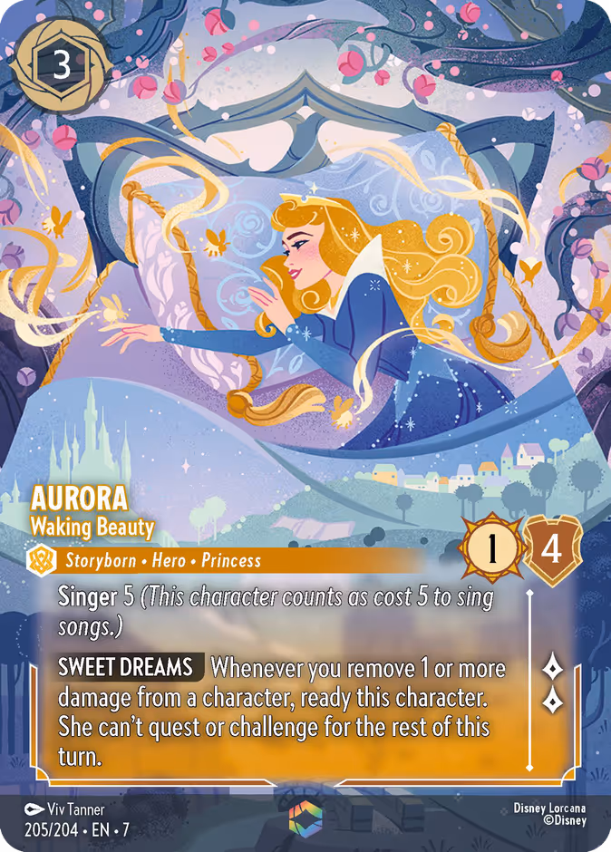 Aurora - Waking Beauty 7-205 Lorcana card