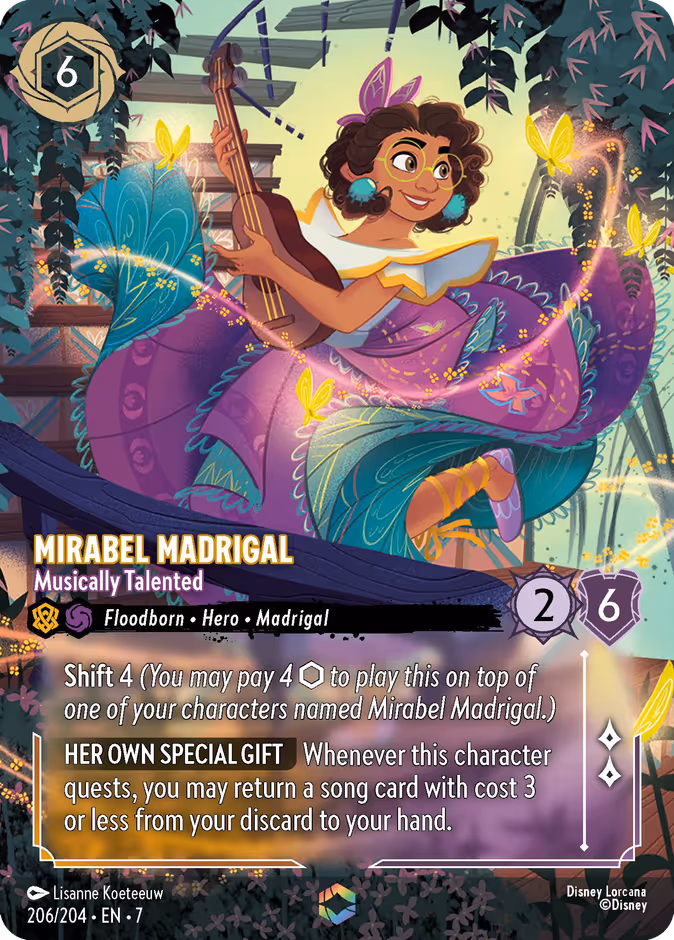 Mirabel Madrigal - Musically Talented 7-206 Lorcana card