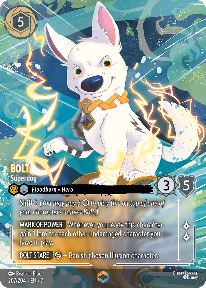 Bolt - Superdog 7-207 Lorcana card