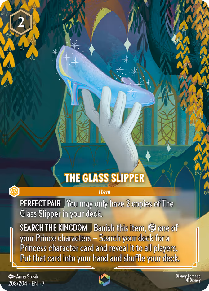 The Glass Slipper 7-208 Lorcana card