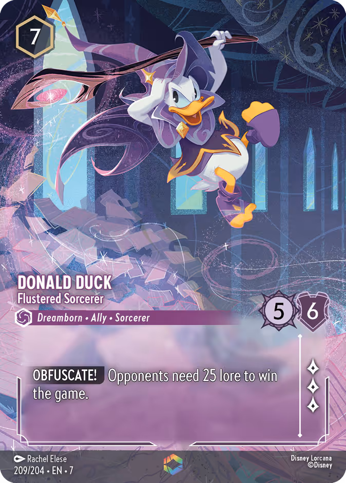 Donald Duck - Flustered Sorcerer 7-209 Lorcana card
