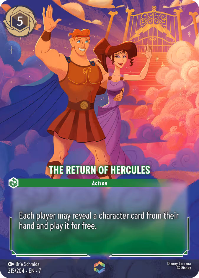 The Return of Hercules 7-215 Lorcana card