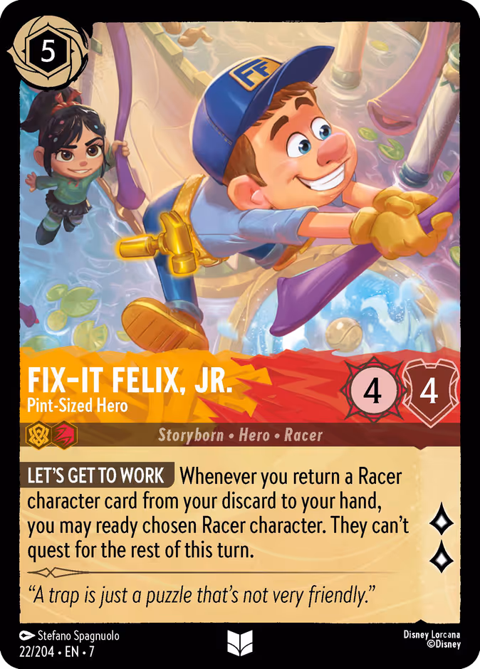 Fix-It Felix, Jr. - Pint-Sized Hero 7-22 Lorcana card