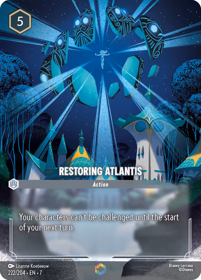 Restoring Atlantis 7-222 Lorcana card