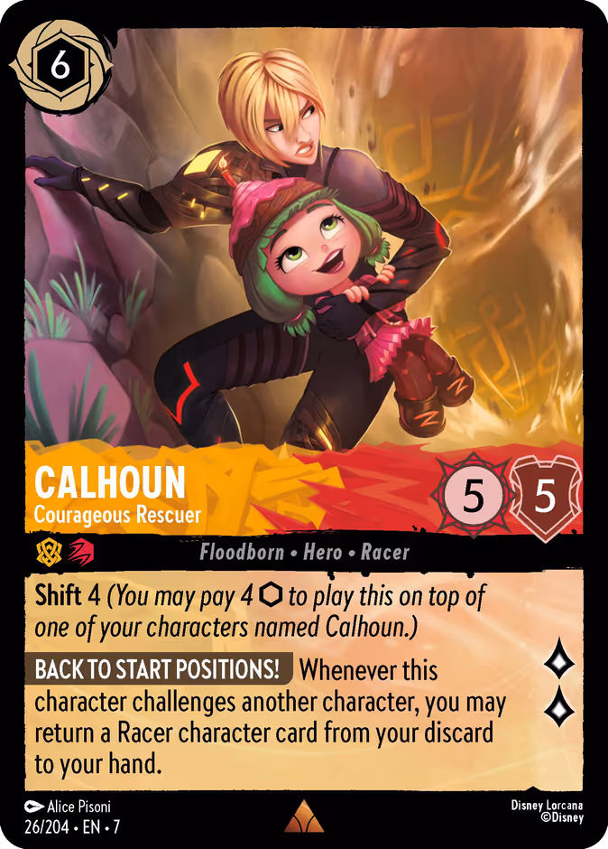 Calhoun - Courageous Rescuer 7-26 Lorcana card