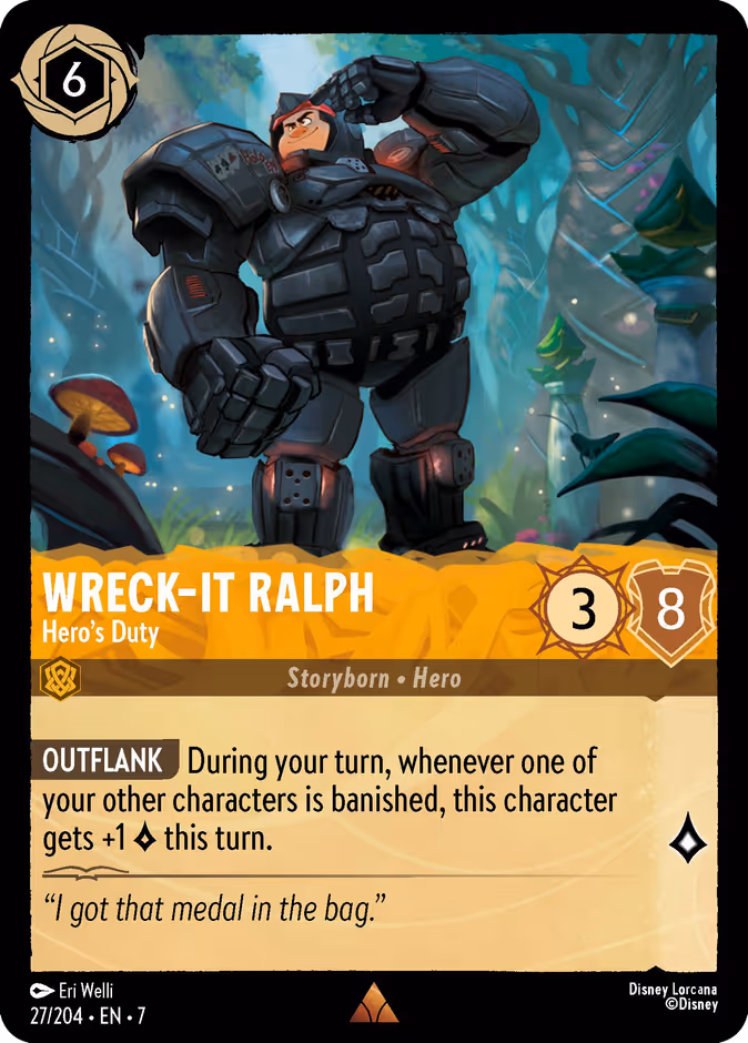 Wreck-It Ralph - Hero's Duty 7-27 Lorcana card