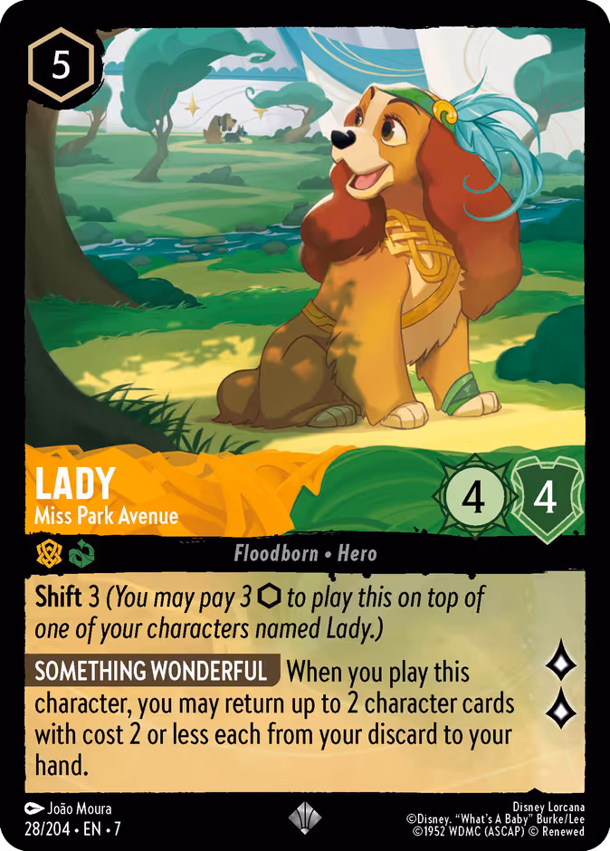 Lady - Miss Park Avenue 7-28 Lorcana card