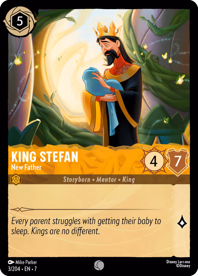 King Stefan - New Father 7-3 Lorcana card