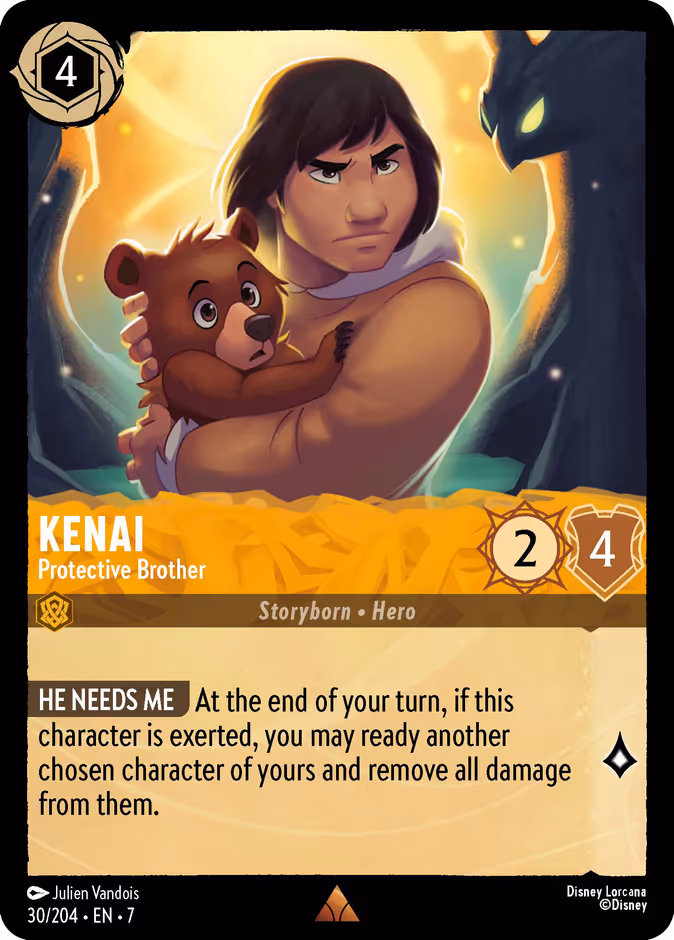 Kenai - Protective Brother 7-30 Lorcana card