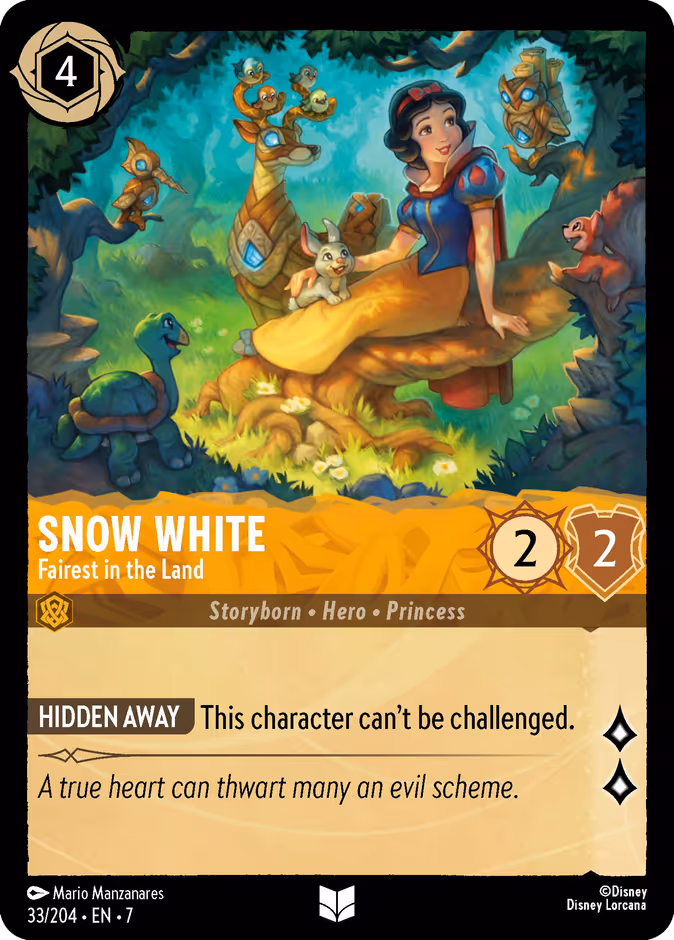 Snow White - Fairest in the Land 7-33 Lorcana card