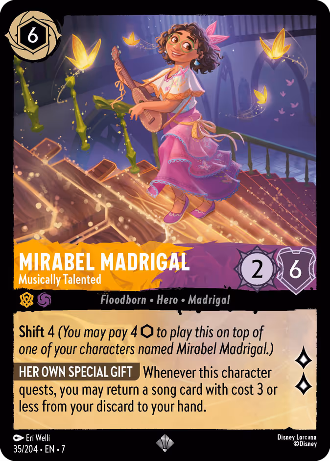 Mirabel Madrigal - Musically Talented 7-35 Lorcana card