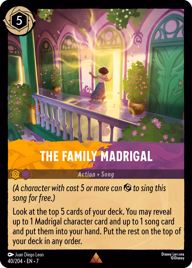 The Family Madrigal 7-40 Lorcana card