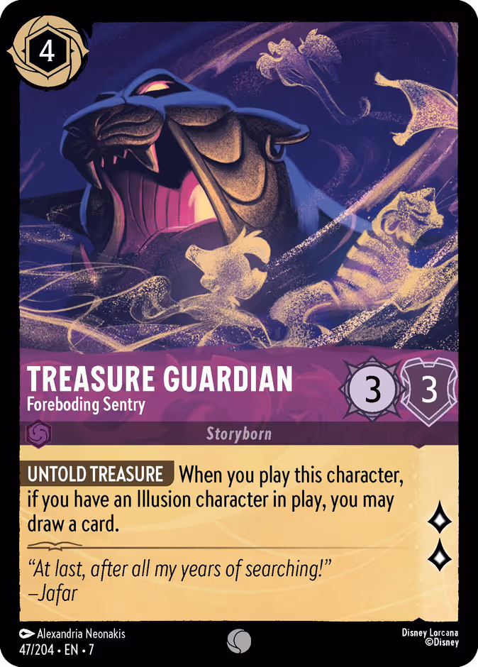Treasure Guardian - Foreboding Sentry 7-47 Lorcana card
