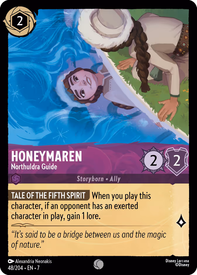 Honeymaren - Northuldra Guide 7-48 Lorcana card