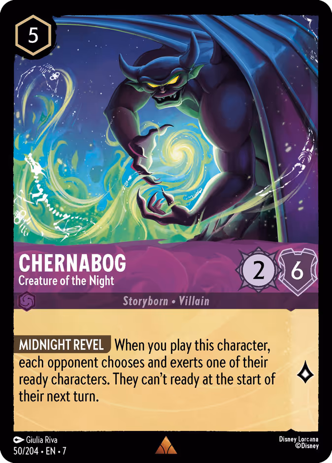 Chernabog - Creature of the Night 7-50 Lorcana card