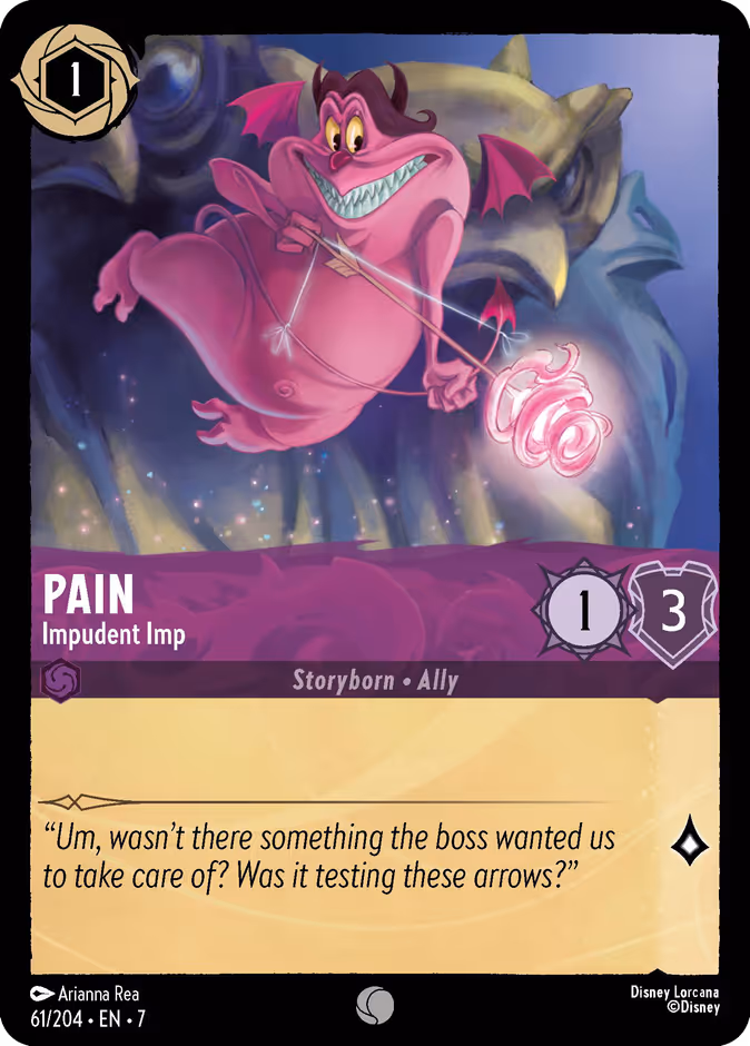Pain - Impudent Imp 7-61 Lorcana card