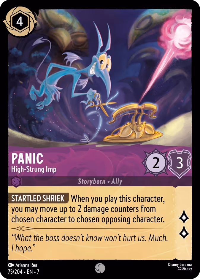 Panic - High-Strung Imp 7-75 Lorcana card