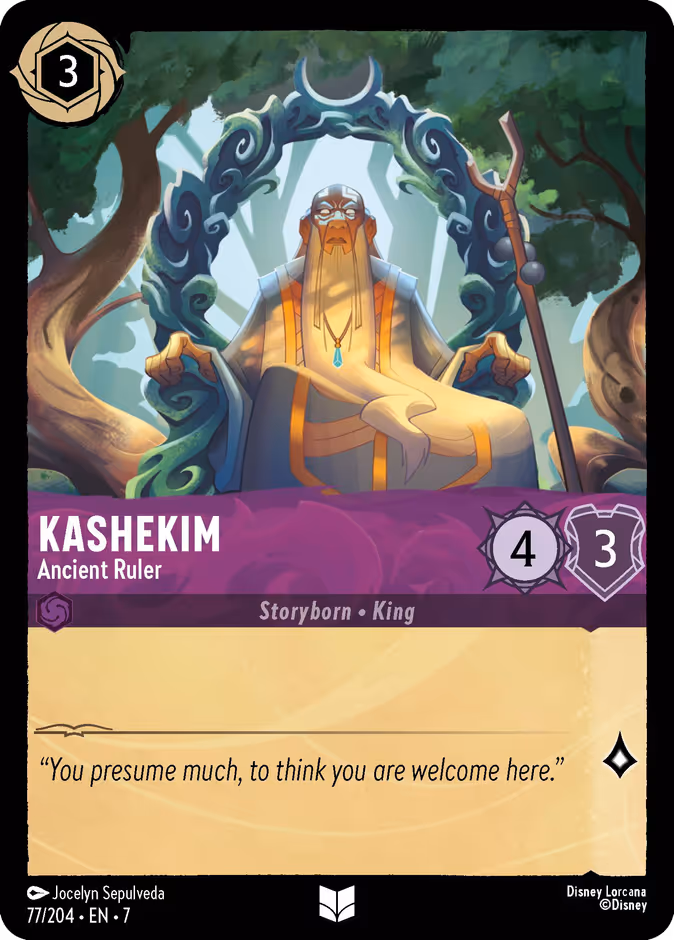 Kashekim - Ancient Ruler 7-77 Lorcana card