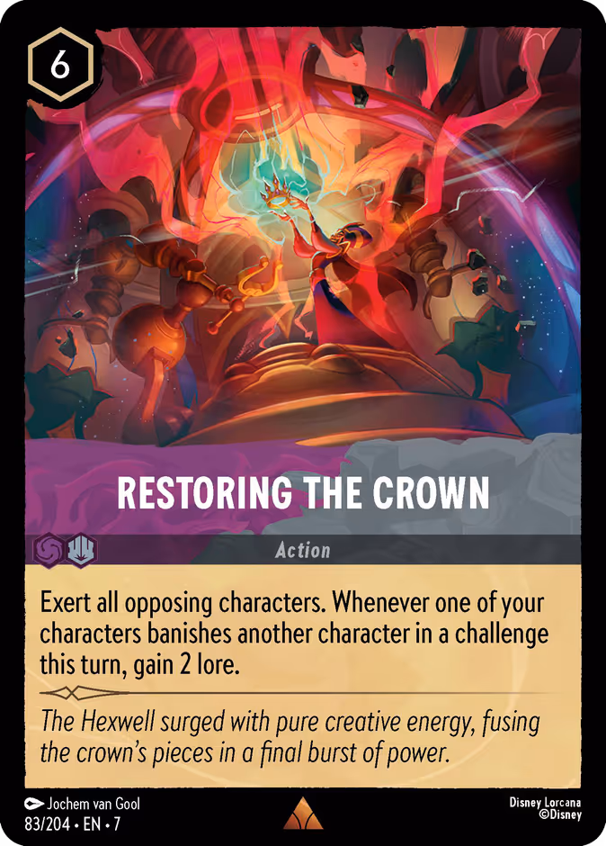 Restoring the Crown 7-83 Lorcana card