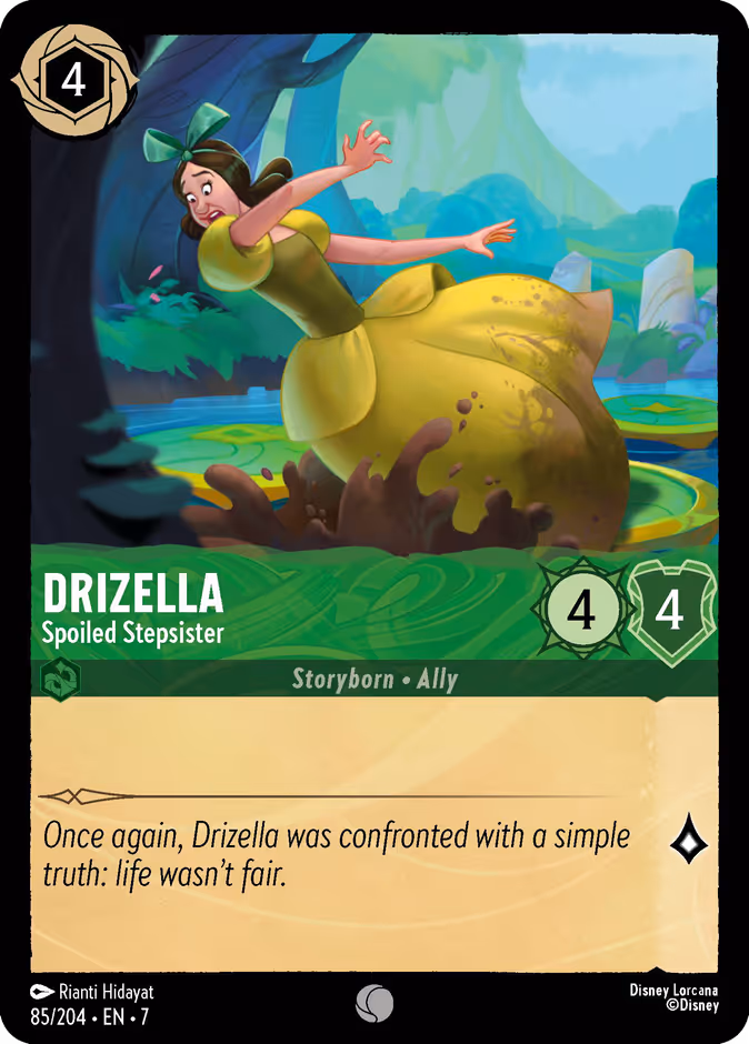 Drizella - Spoiled Stepsister 7-85 Lorcana card