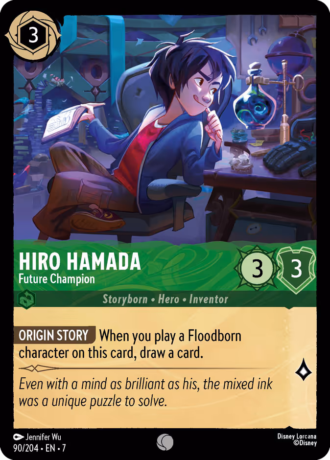 Hiro Hamada - Future Champion 7-90 Lorcana card
