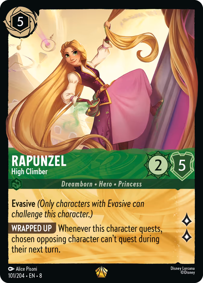 Rapunzel - High Climber 8-101 Lorcana card